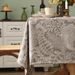 Linen-Cotton Tablecloth With Floral Pattern – Waterproof, Oil-Resistant & Heatproof Rectangular Table Cover For Dining & Coffee Tables_voghion.com