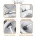 No Dead Angle Household No-Drill Toilet Brush Wall-Mounted Bathroom Silicone Set Cleaning Magic Tool_voghion.com