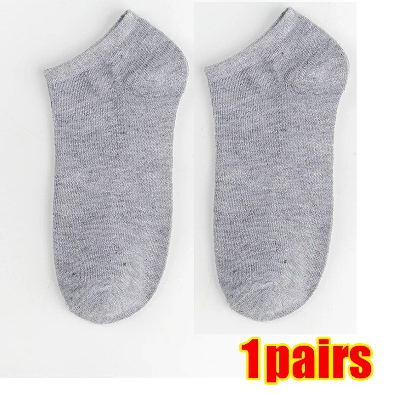 1/5pairs Low Cut männer Einfarbig Schwarz Weiß Grau Atmungsaktive Baumwolle Sport Männlichen Sommer Kurze Knöchel socken Frauen Männer_voghion.com