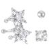 Super Sparkling Zircon Star With Niche Design, Ins Exquisite High-End Clip Without Ear Hole, Three Piece Earring Set_voghion.com