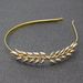 European and American cross-border alloy leaf gold headband headdress bride bridesmaid girl Baroque hair accessories delivery_voghion.com