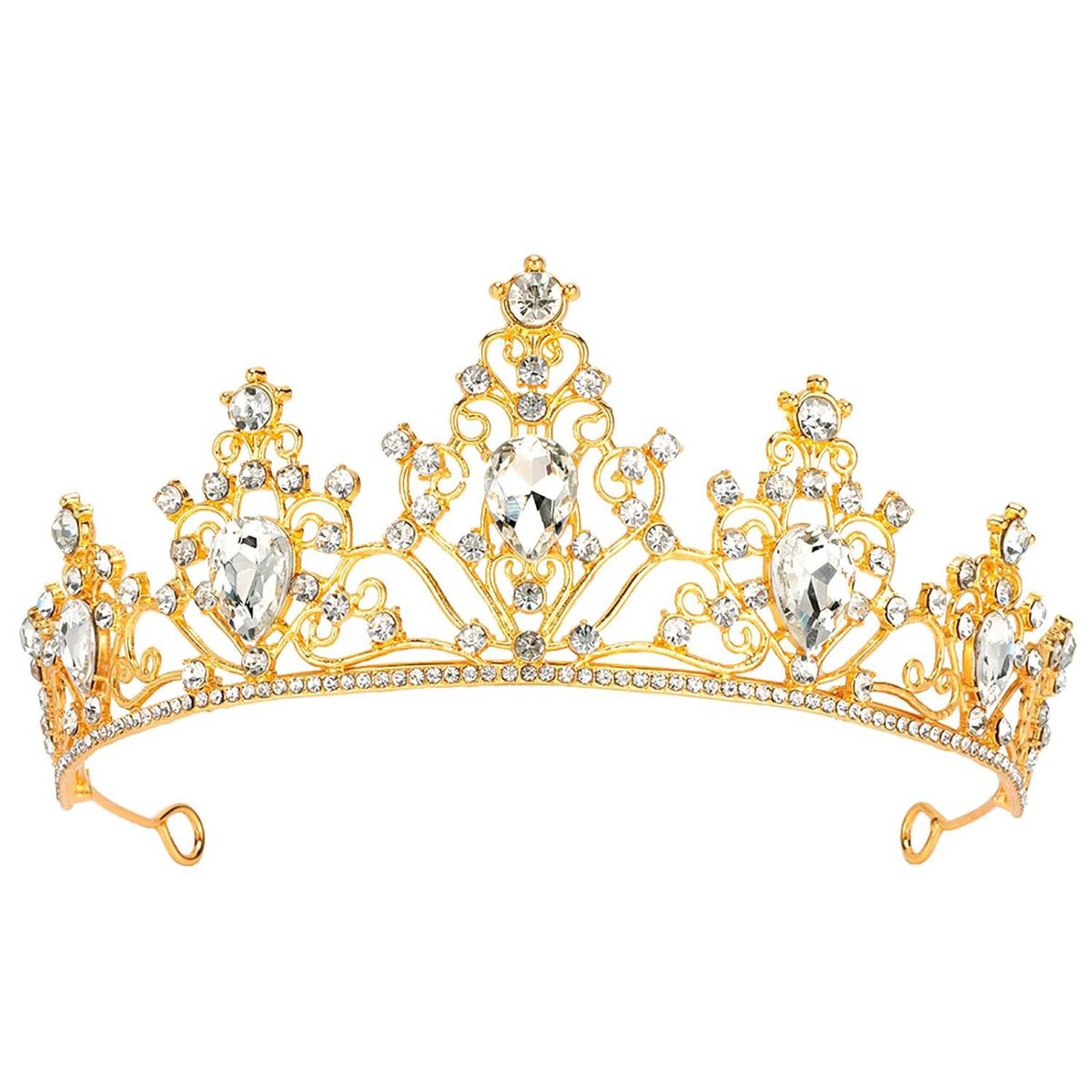 Nieuwe hot-selling kroon bruids haaraccessoires Europese en Amerikaanse grensoverschrijdende verjaardagskroon kristal kroon bruiloft hoofddeksels groothandel_voghion.com