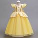 Mother & Kids Halloween Princess Girls Dress Puff Sleeve Skirt_voghion.com