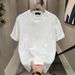 Men's clothing 2024 new summer double yarn combed cotton round neck printed versatile men's short-sleeved T-shirt loose brand T-shirt_voghion.com