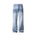 Cleanfit Cat Whisker Jeans For Men – Vintage Washed Stretch Denim With Subtle Flare (M-5XL) – High Street Baggy Trousers For Urban Streetwear_voghion.com