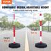 Adjustable Traffic Delineator Post Cones, 6 Pack, Traffic Safety Delineator Barrier With Fillable Base 6.6FT Chain, For Traffic Control Warning Par_voghion.com