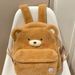 Sac d'école en peluche pour étudiants, nouvelle collection automne-hiver, joli cartable à capacité pour livres_voghion.com
