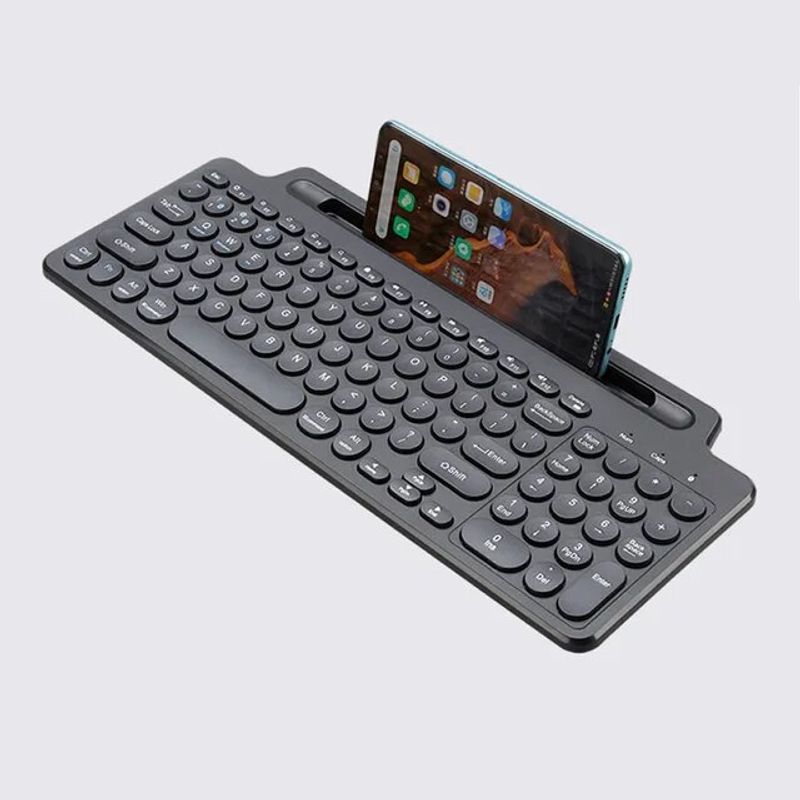Wireless Keyboard Bluetooth Keyboard Mouse Card Slot Numeric Keypad for Android IOS Desktop Laptop PC Gamer_voghion.com