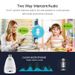 Lampe frontale panoramique Tuya Smart 360 degrés VR E27, caméra sans fil pour la maison, double source lumineuse_voghion.com