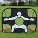 Two In One Foldable Soccer Goal & Tennis Trainer - Portable Multi-Sport Training Toy For Kids_voghion.com