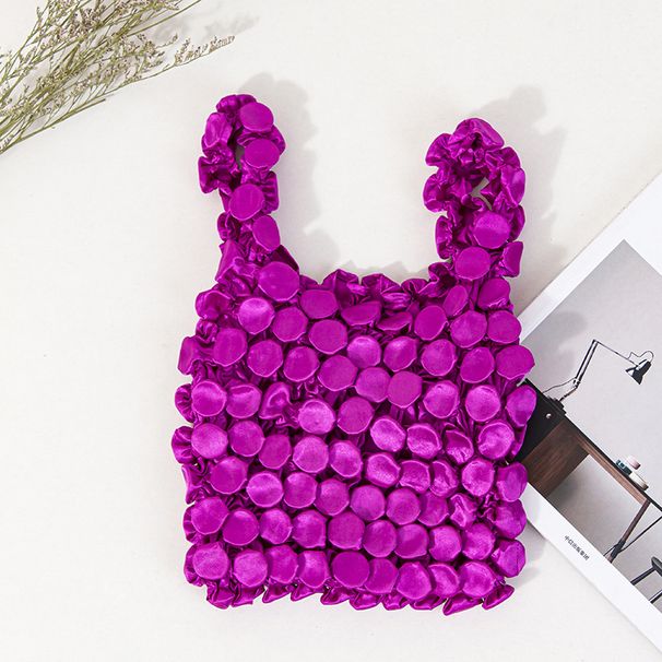 Borsa a mano antirughe e restringimento Magic Stretch Bubble da donna con fodera interna a forma di riccio triangolare a forma di ananas_voghion.com