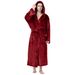 Men's Hooded Bathrobe, Soft Plush Spa Robe with Two Front Pockets, Luxury Pajamas_voghion.com
