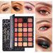 24 Colors Matte Pearlescent Eyeshadow Palette Cool Gray Smoky Color Earth Color Easy to Apply Makeup No Flying Power_voghion.com