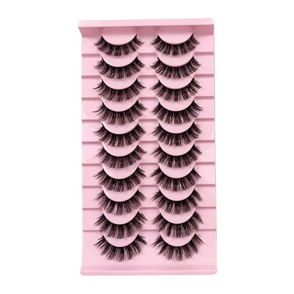 Nei transparent Stämm natierlech mëll Kräizplatz falsch Wimperen_voghion.com