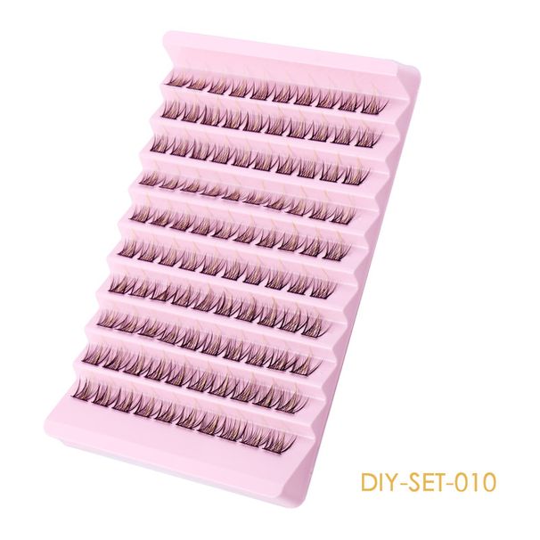 False Eyelashes Color Segment Grafting False Eyelashes Natural Large Capacity Single Cluster Hair Eyelashes_voghion.com