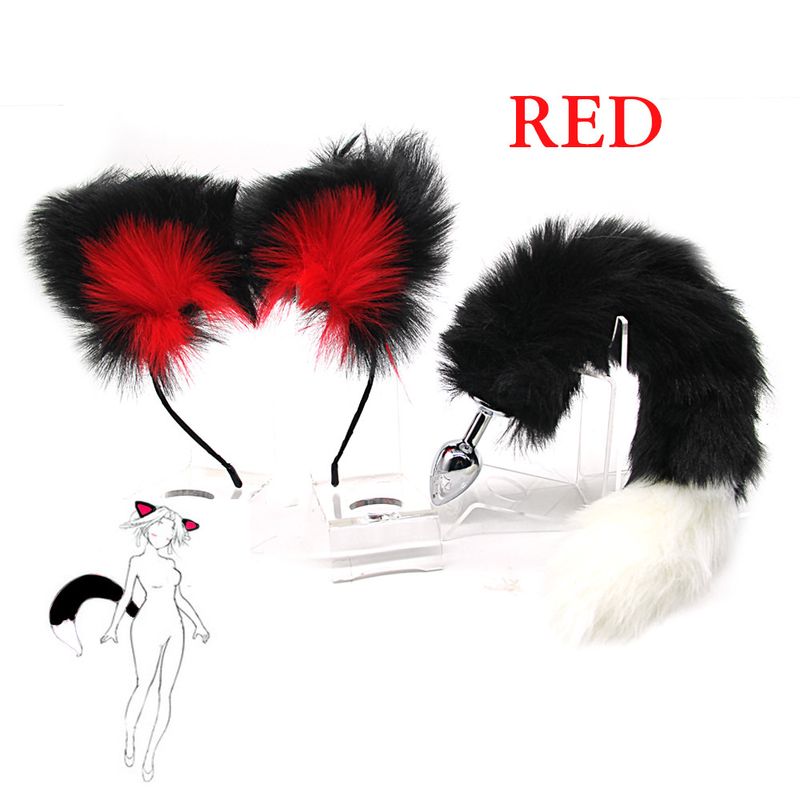 Plug Anal de chat, queue de godemichet Anal, oreilles de chat douces et mignonnes, bandeau, Plug Anal, jouets sexuels pour femmes, jeux de Cosplay, Flirt_voghion.com