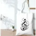 Borsa a tracolla da donna con motivo geometrico e nota musicale, borsa a tracolla da donna, borsa per la spesa riutilizzabile e di grande capacità, in tela, per ragazze_voghion.com