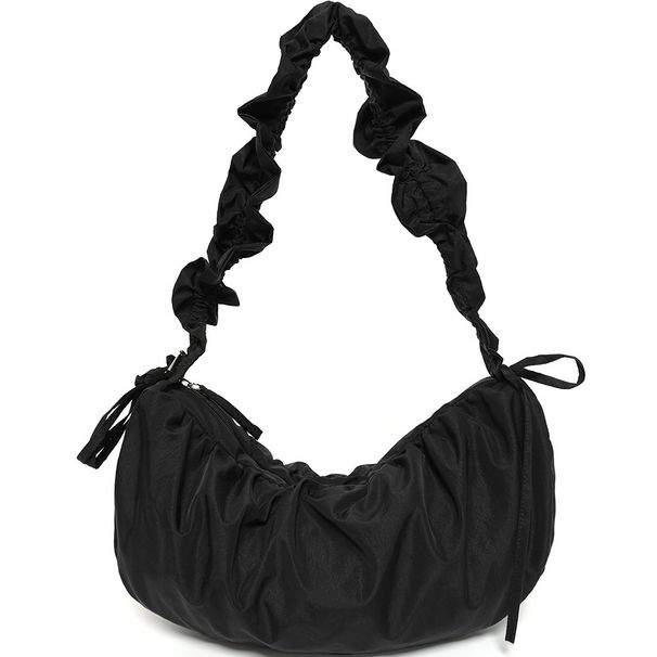 Primavera Coreano Plissado Portátil Nuvem Fresca Artística Poliéster Bolinho Estilo Preguiçoso Bolsa Crescente À Prova D'água_voghion.com