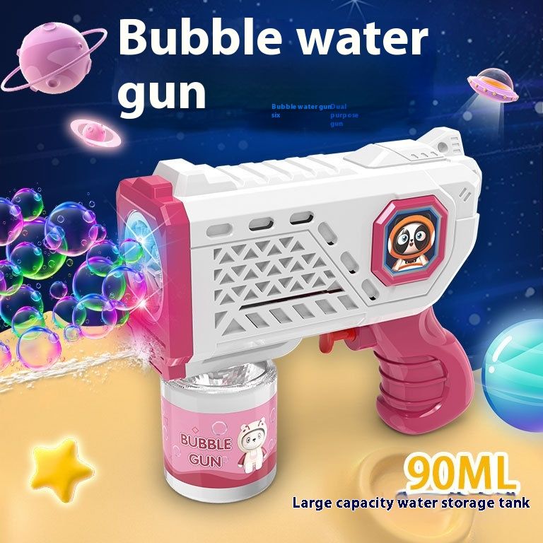 Machine à bulles à gros trous entièrement automatique pour enfants Space Ø Pistolet à eau Jouet de plage_voghion.com