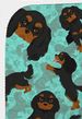 Black and Tan Cavalier King Charles Spaniel Quilted Blanket 50x60 Artwork Pattern Quilted Throw Blanket for Bed, Couch, Sofa, Soft and Lightweight_voghion.com