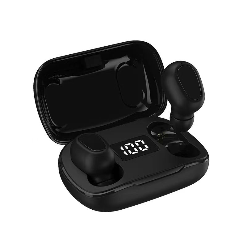 L21PRO Mini Bluetooth Headset Ladefach Mini Ohr-zu-Ohr Drahtlose Headset Semi-in-ohr Hören Stereo_voghion.com