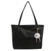 Large Capacity For Women 2024 New Casual Work Commuting Shoulder Bag, Textured College Student Contrasting Tote Bag_voghion.com