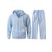 Herren-Hoodie-Sweatshirt mit Stickerei und passender Hose – Lässiges Fleece-Jogging-Outfit für Streetwear und Freizeit_voghion.com