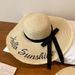Beach Vacation Wide Brim Sun For Women 2025 Spring Summer New Style Sunshade French Woven Straw Hat Trendy_voghion.com