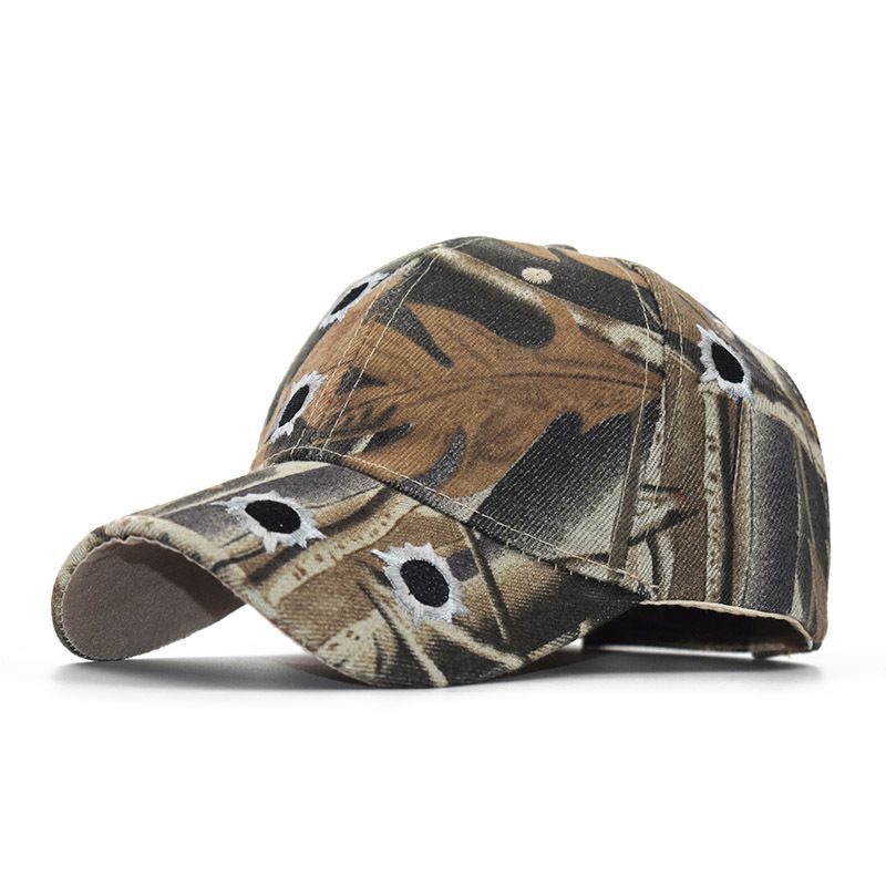Foreign Duckbill Popular Camouflage Bamboo Embroidered Baseball Cap_voghion.com