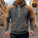 Taktischer Fleece-Hoodie mit Gittermuster – Herrenpullover mit Reißverschluss und Plüschfutter (Wintertauglich mit praktischen Taschen)_voghion.com