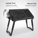Foldable Laptop Table Bed Notebook Desk With Cooling Fan Mouse Board LED Light 4 XUSB Ports Breakfast Snacking Tray_voghion.com