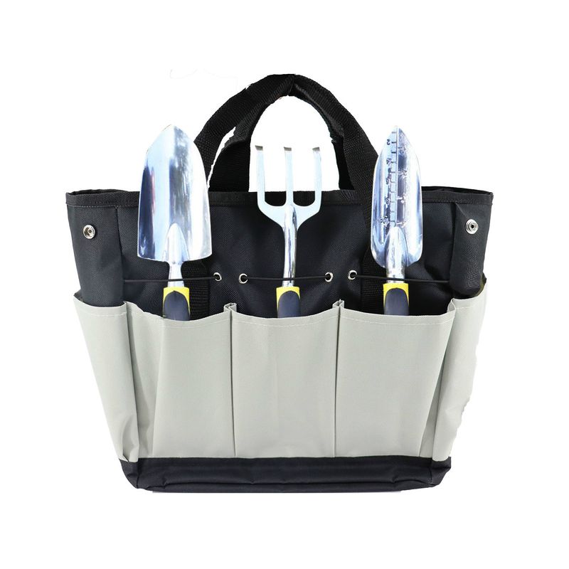 Functional Bags Army Green Multi Pocket Oxford Cloth Large Capacity Gardening Portable Garden Tool Bag Garden Storage Bag_voghion.com
