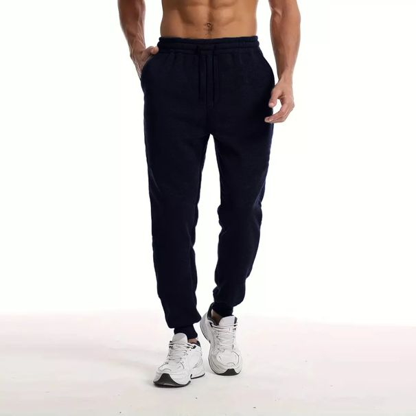 Men's Fleece-Lined Jogger Pants – Soft & Warm Athletic Sweatpants For Winter (S-3XL) – Relaxed Fit With Cuffed Ankles_voghion.com
