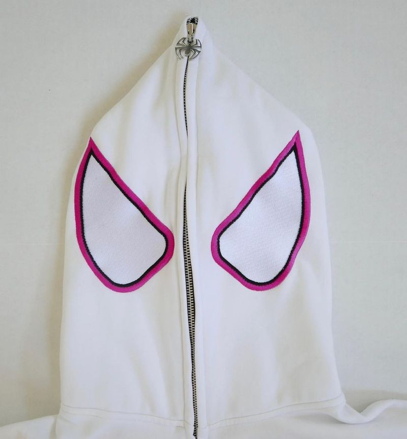 Haruku Fashion Y2K Übergroßer Mantel Persönlichkeit Spinnendruck Damen Hoodie Punk Paar Full Zip Up Hoodie Tops Kawaii_voghion.com