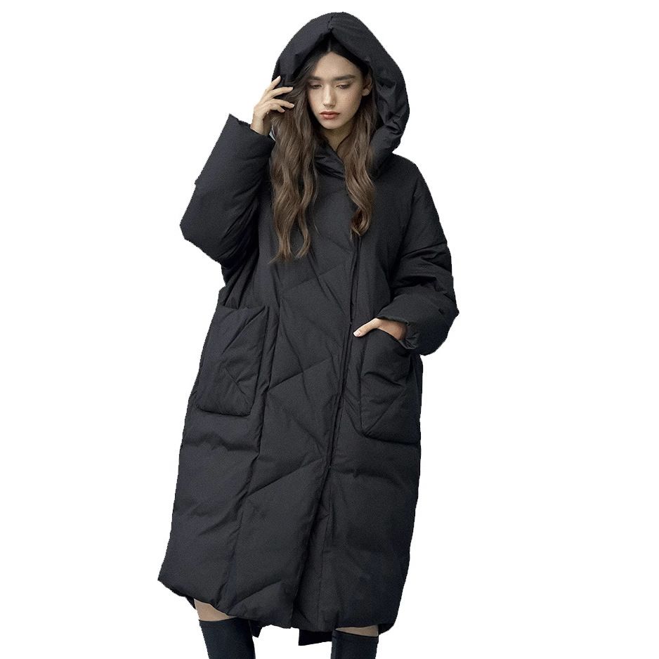 Women's Jacket New Style Thickened Plus Size White Duck Down Coat Trendy_voghion.com