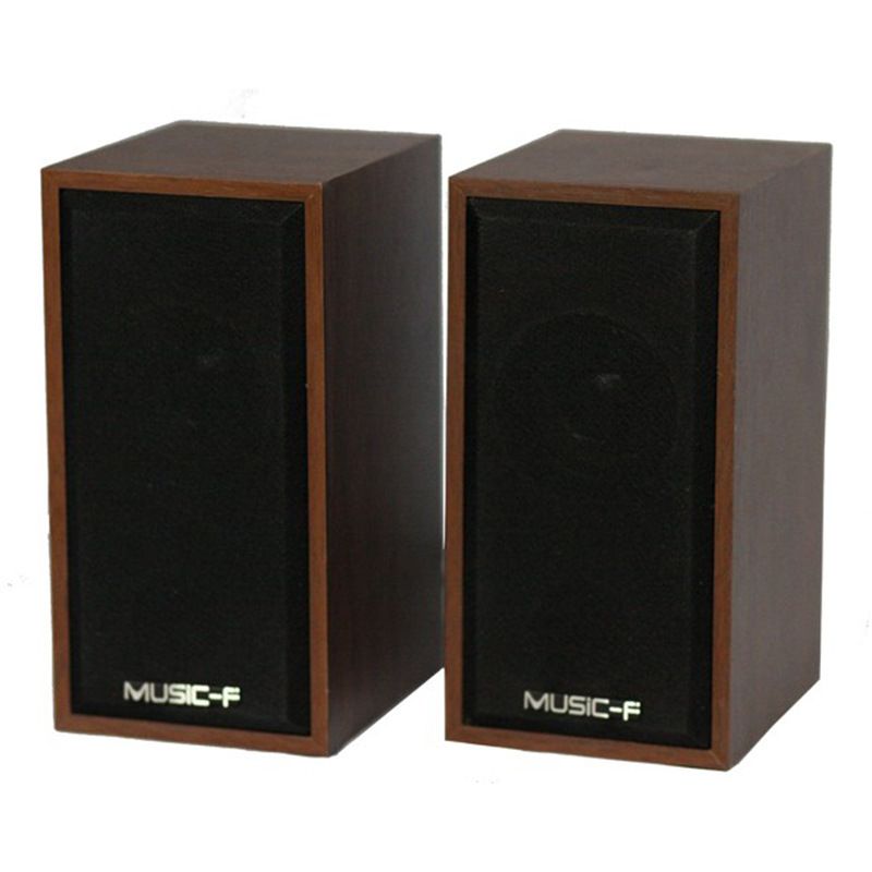 Altavoz USB de escritorio para computadora portátil, subwoofer de madera_voghion.com
