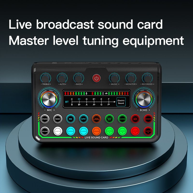 English version P99 live recording sound card compatible with various platforms for mobile phones and computers_voghion.com