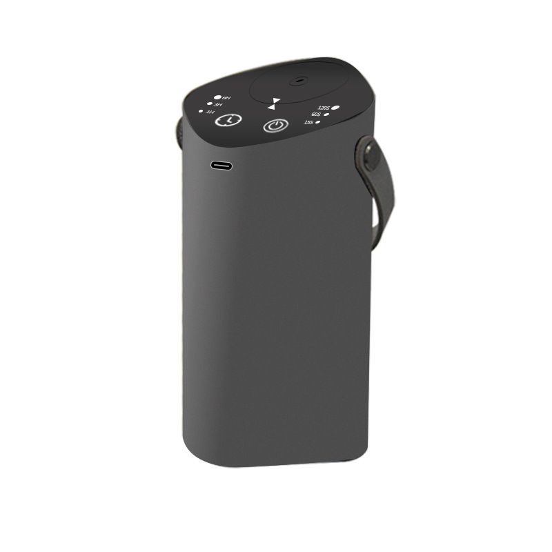 Smart Aroma Diffuser - Portable Essential Oil Dispenser With 18H Battery, Touch Control & Auto Shut-Off, For Car/Home (Black/Gray/Silver)_voghion.com