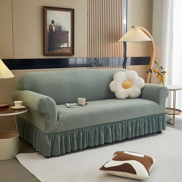 Elastische Sofabezüge mit Wasserwellenrock – Universelle Stretch-Schonbezüge für 1/2/3/4-Sitzer-Sofas (8 elegante Farben, modernes Zuhause und Büro)_voghion.com