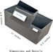 Bructhun Socks Drawer Organizer Set Of 3 Pack Gray, Underwear Dividers, Closet Cabinet Dresser Storage Boxes For Panties_voghion.com