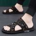 Men' Summer Trendy Dual-ue Non-lip Odor-reitant Soft Sole Slide_voghion.com