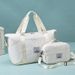 Trendig resväska för korta resor Expanderbar bärbar bagageförvaringsväska Torr och våt Separation Sport Fitness Bag_voghion.com