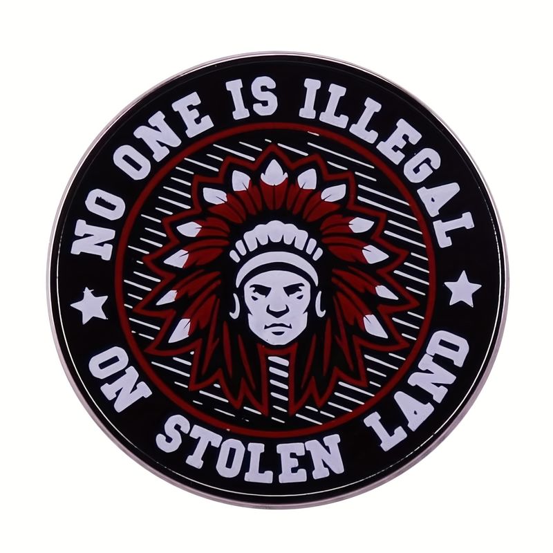 Native American emaille spelden, broches, metalen badges, rugzakken_voghion.com