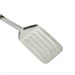 Spatola in acciaio multiuso ideale per girare, friggere, saltare, grigliare, forata per alimenti, progettata per migliorare la cottura, girando, in acciaio inox._voghion.com