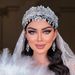 Heavy Handmade Headdress Bridal Head Band Cristal Pearl Wedding Hair Style Bentiță Accesorii pentru păr Cercei_voghion.com