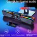 Altavoz Bluetooth inalámbrico, altavoz multimedia para computadora, barra de sonido con subwoofer con cable RGB, adecuado para PC, portátil, altavoces de escritorio_voghion.com