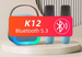 Ensemble microphone K12 pour karaoké à domicile, enceinte Bluetooth sans fil pour enfants avec karaoké intégré et machine à chanter._voghion.com