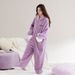 Bunny Autumn And Winter One-piece Pajamas Women's Thickened And Velvet Thermal Hooded Loungewear_voghion.com