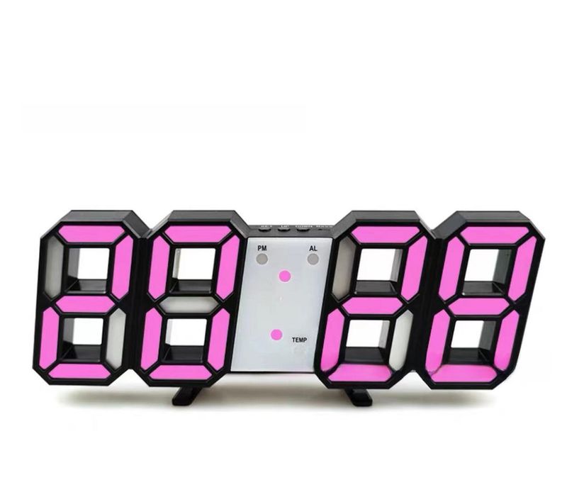Factory Direct Sales 3D Digital Alarm Clock With Multiple Functions_voghion.com
