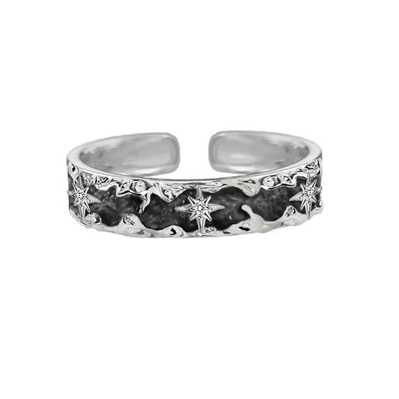 High end, niche design, minimalist couple ins, cool delicate, layered and personalized opening index finger ring_voghion.com